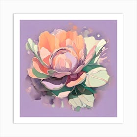 Watercolor Flower Art Print