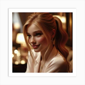 Portrait Of A Young Woman 9 Art Print