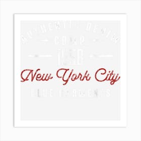 New York City Born In 1958 Authentic Vintage Birthday Art Print