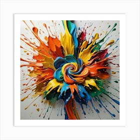 Colorful Flower Art Print