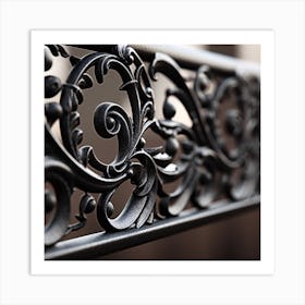 Wrought Iron Railing Art Print