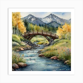 Bridge Over The Creek 2 Art Print