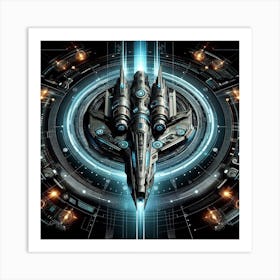 Spaceship 55 Art Print