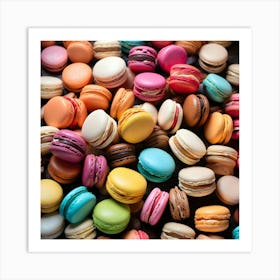 Colorful Macarons 5 Art Print