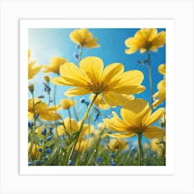 Yellow Flowers 8 Art Print