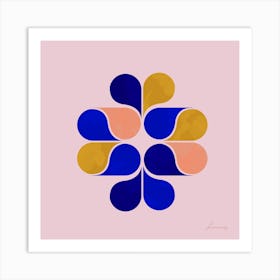 Modern Flower Square Art Print