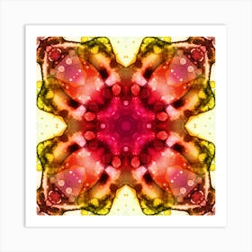 Abstraction Watercolor Tender Flower Art Print