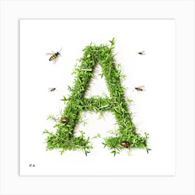 Letter A 9 Art Print