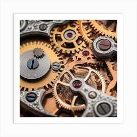 Close Up Of A Watch 1 Art Print