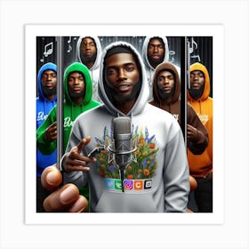 Group Of Rappers 1 Art Print