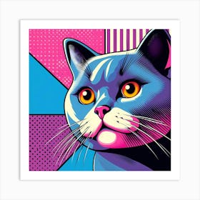 Pop Cat 2 Art Print