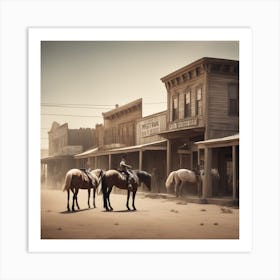 Old West Town 33 Art Print