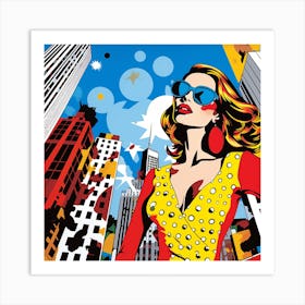 Pop Girl Art Print