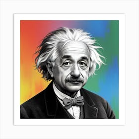 Einstein Chromatic Mind Art Print