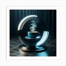 Coffee In A Glass Ball Art Print