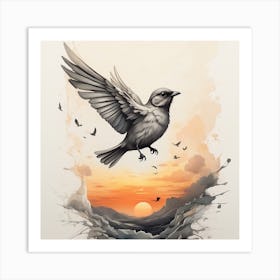 Bird In Flight Art Print