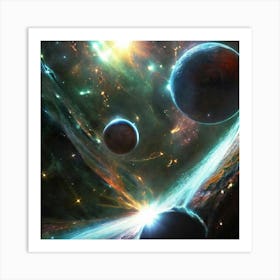 Space - Space Stock Videos & Royalty-Free Footage Art Print