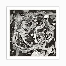 Abstract Swirls Art Print