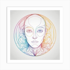 Portrait Of A Woman 11 Art Print