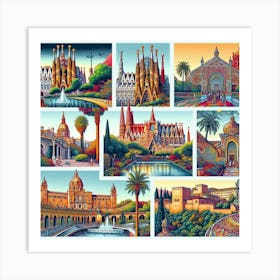 Barcelona Art Print