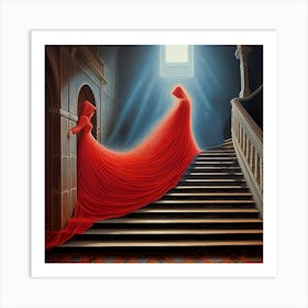 Red Cloak Art Print