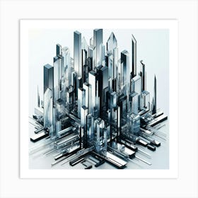 Futuristic Cityscape 30 Art Print