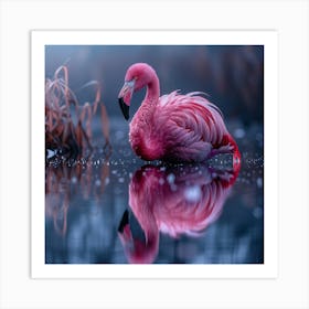 Pink Flamingo 6 Art Print