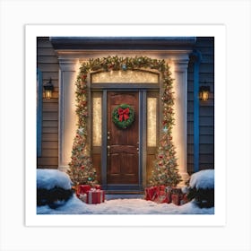 Christmas Door 137 Art Print