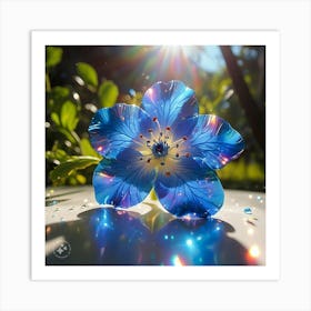 Blue Flower Art Print