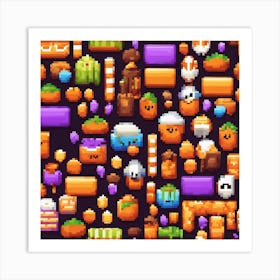 Pixel Art 6 Art Print