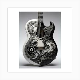 Yin and Yang in Guitar Harmony 15 Art Print