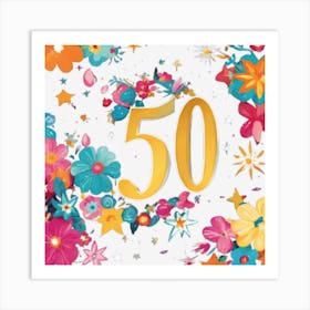 50th Birthday 1 Art Print