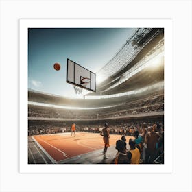 Basketball Court 27 Art Print