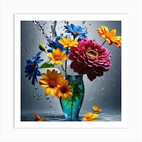 Flowers In A Vase 74 Art Print