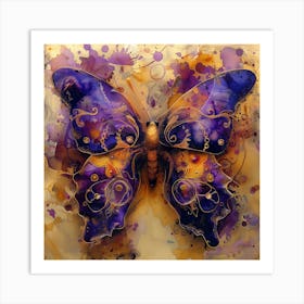 Purple Butterfly 9 Art Print