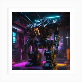 Futuristic Robot 63 Art Print