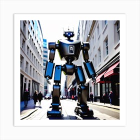 Robot In London 19 Art Print