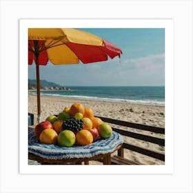 Fruit On The Beach Art Print