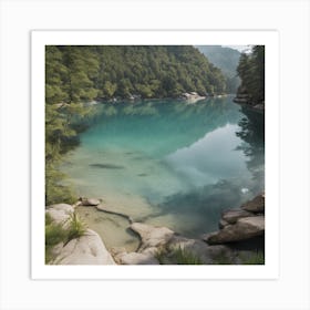 Lake In The Mountains Art Print