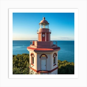 Lighthouse Stock Videos & Royalty-Free Footage 4 Art Print