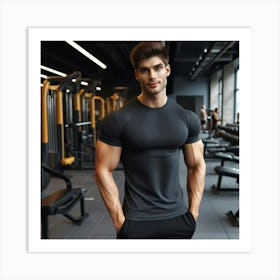 Man In A Gym Art Print