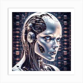 Cyborg Woman 13 Art Print