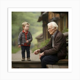 Young And Old 1 Art Print