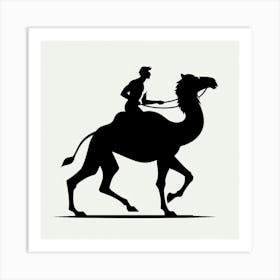 A man riding a camel 2 Art Print