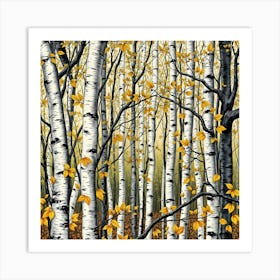 Birch Forest 2 Art Print