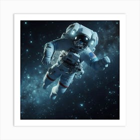 Astronaut In Space 3 Art Print