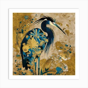 Blue Heron Art Print