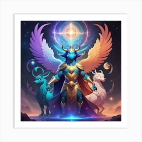 Celestial Sentinels Art Print