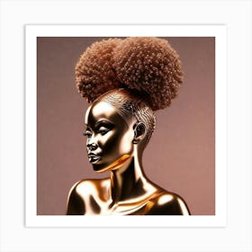 Golden Woman Art Print