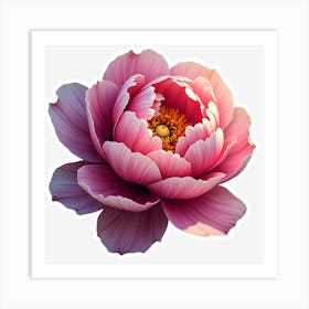 Peony Flower 1 Art Print